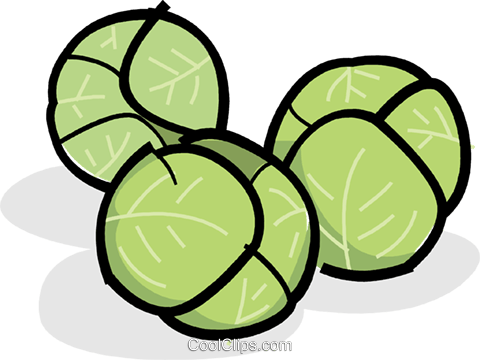 Brussel Sprout Clipart - Brussel Sprouts Clip Art (480x360)