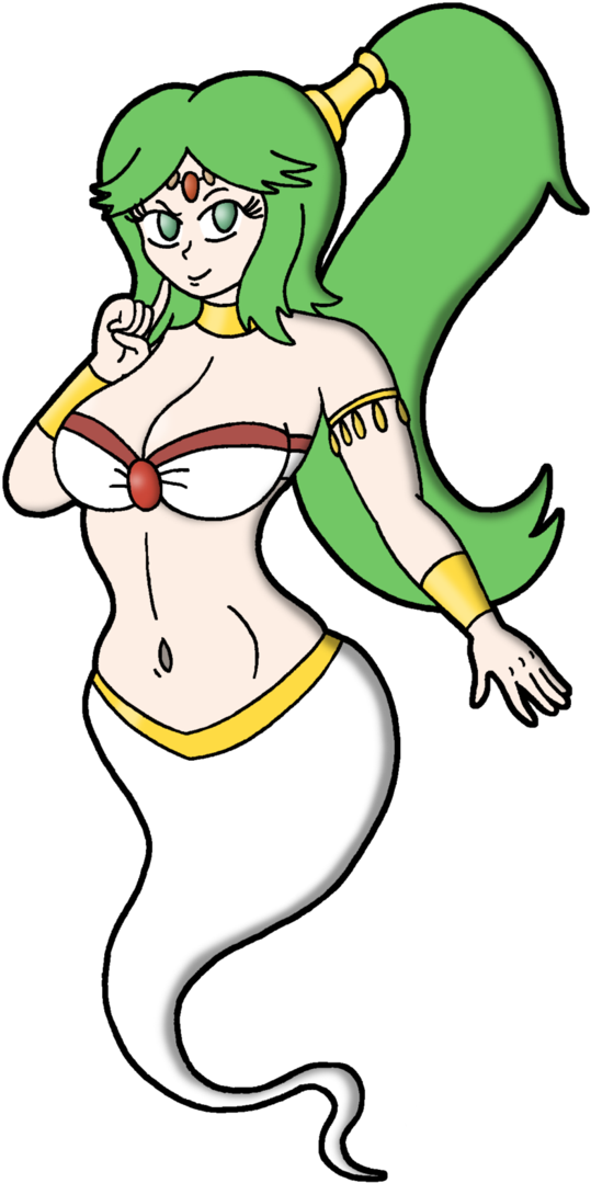 Genie Palutena By Polishedbrain - Cartoon (702x1139)