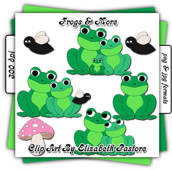 Frog Clipart - Frogs And Love Clip Art (600x600)