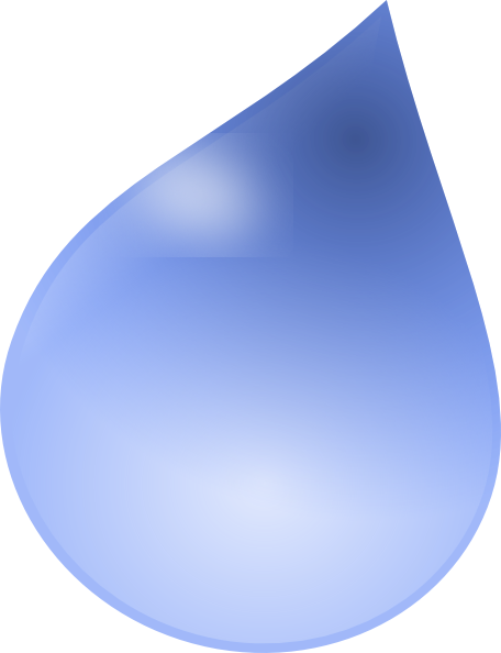 Raindrop Clip Art At Clker - Raindrop Clipart (456x594)