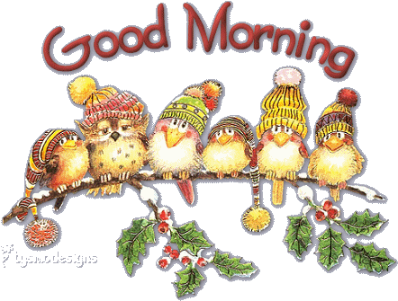 Peacock Clipart Good Morning - Good Morning In Gif File (463x354)