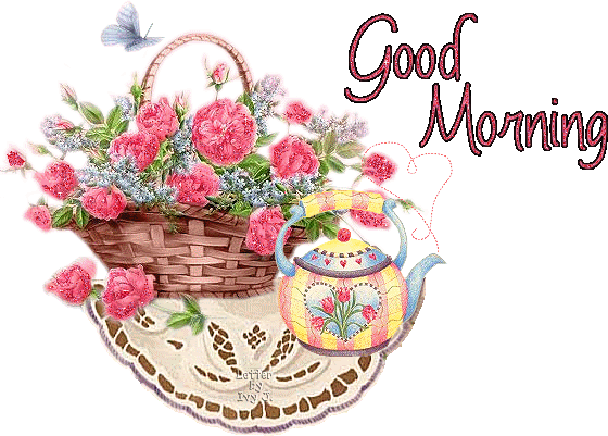 Good Morning - Baunquet Image-wg0180217 - Animation Good Morning Flowers (560x401)