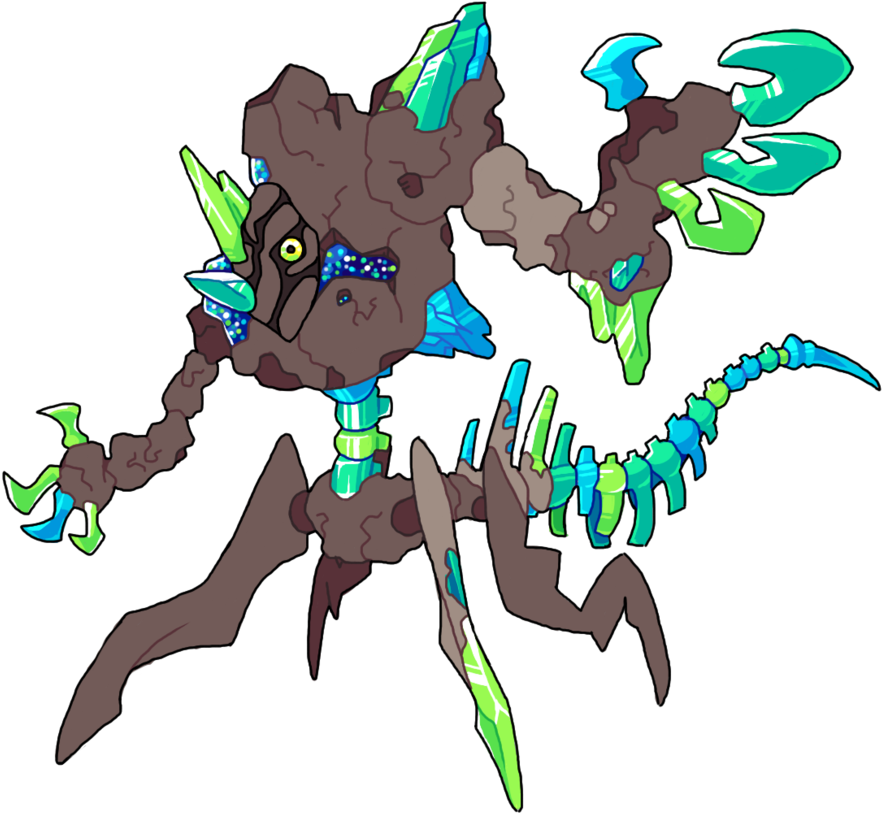 Kurokikumo Crystal Demon By Silvan-raptor - Cartoon (894x894)