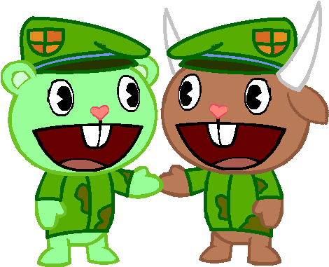 Pop And Cub Happy Tree Friends Fandom Roleplay Wikia - Happy Tree Friends (545x421)
