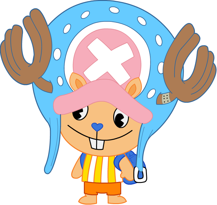Tony Tony Chopper Happy Tree Friends Style By Superwarioman - Tony Tony Chopper Happy Tree Friends Style By Superwarioman (709x668)