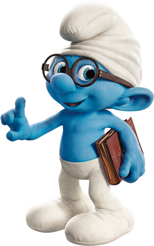 Brainy Smurf - Smurfs Transparent (512x512)