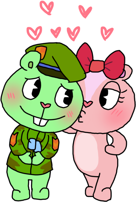 Happy Tree Friends - Cheek Kissing (774x1032)