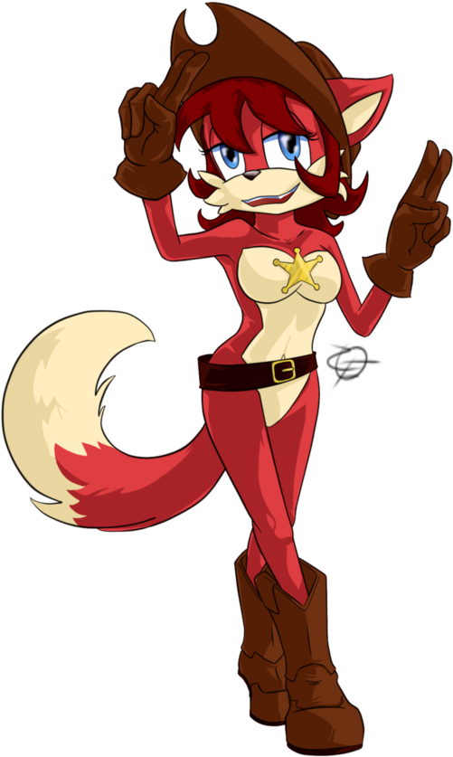 Sheriff Fiona By Zeldaokamifreak - Cartoon (752x1062)
