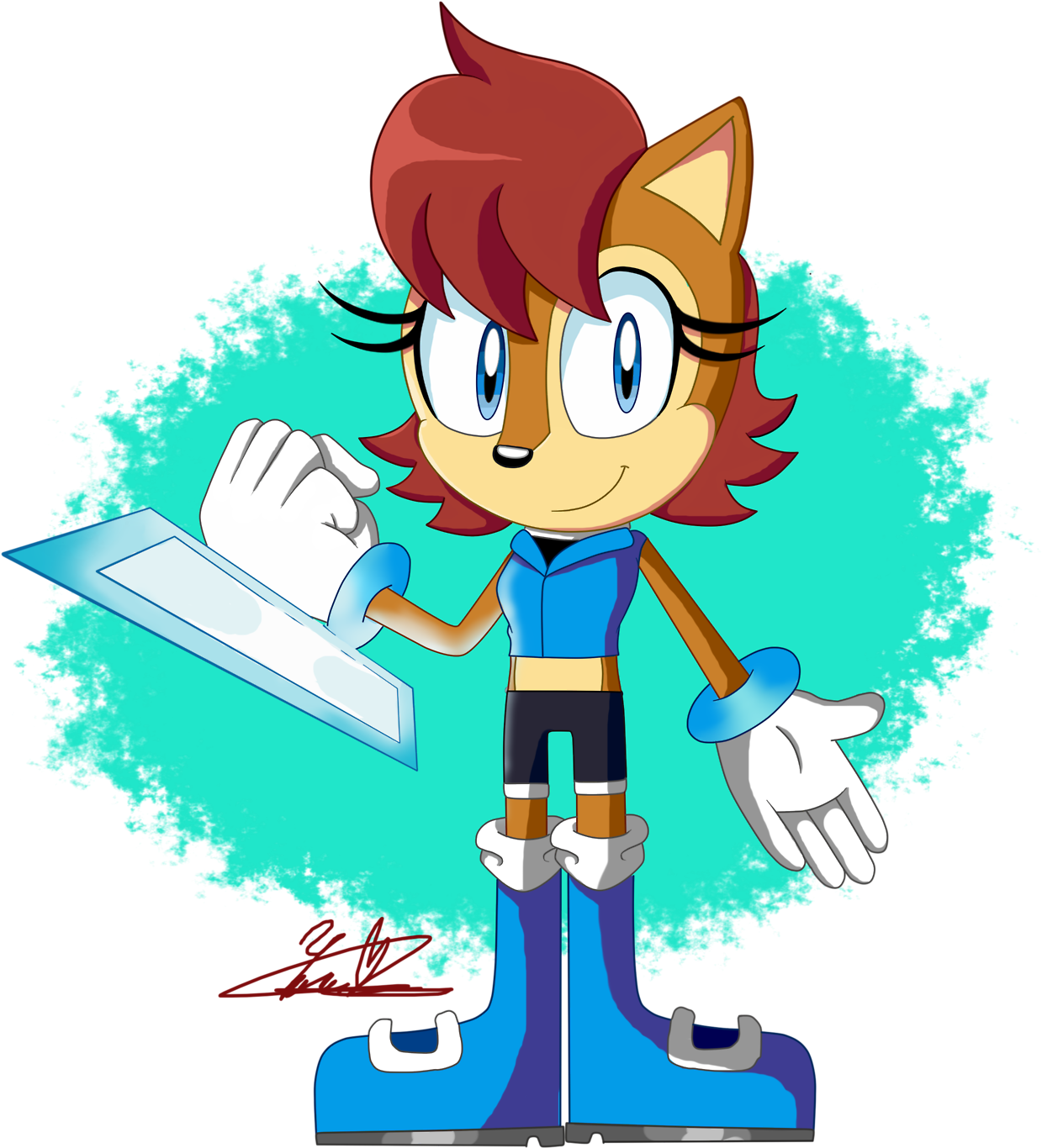 Sally Acorn Sally Acorn Archie Comics Sally Acorn Archie - Cartoon (1280x1414)