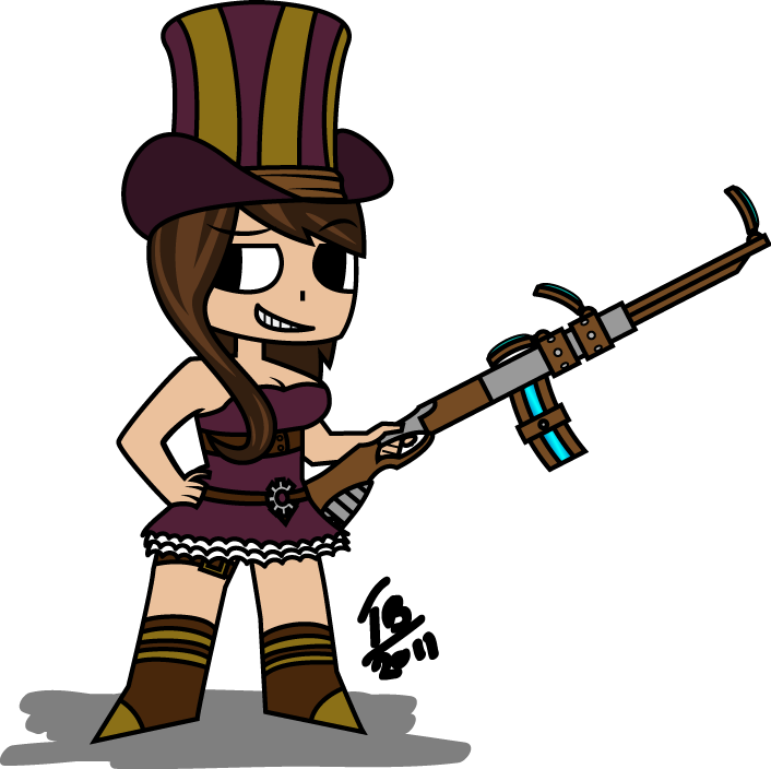 Caitlyn The Sheriff Of Piltove By Asmodeus01 - Cartoon (706x704)