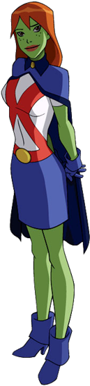 Dc Comics - Miss Martian - Young Justice Animated Series (235x565)