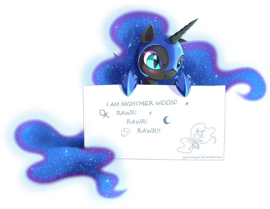 Happy New Wear / Lyra And Guyra - Mlp Cute Nightmare Moon (900x689)