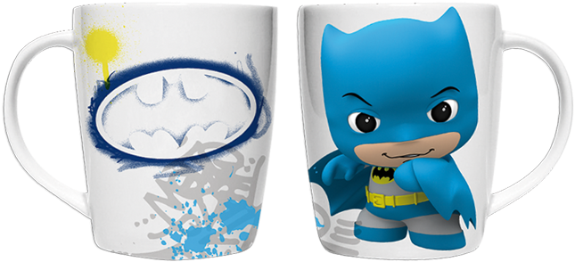 Dc Comics Originals 4 Inch Porcelain Mug Houseware - Dc Comics Little Mates Batman Porcelain Mug (740x390)