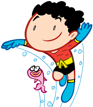 All Characters On This Page ©dc Comics - Tiny Titans Aqualad (360x360)