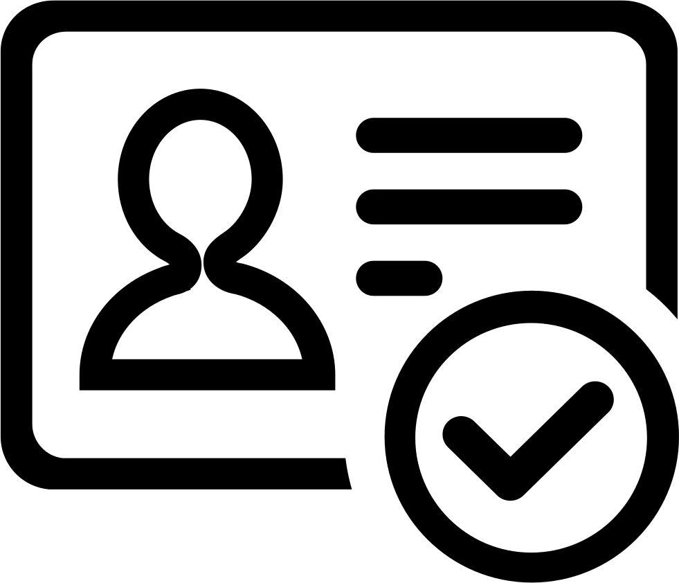 Identity Verification Notice Comments - Id Verification Icon Png (981x842)