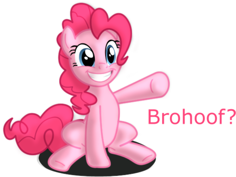 My Little Pony Friendship Is Magic Wallpaper Titled - Pinkie Pie Brohoof (500x417)