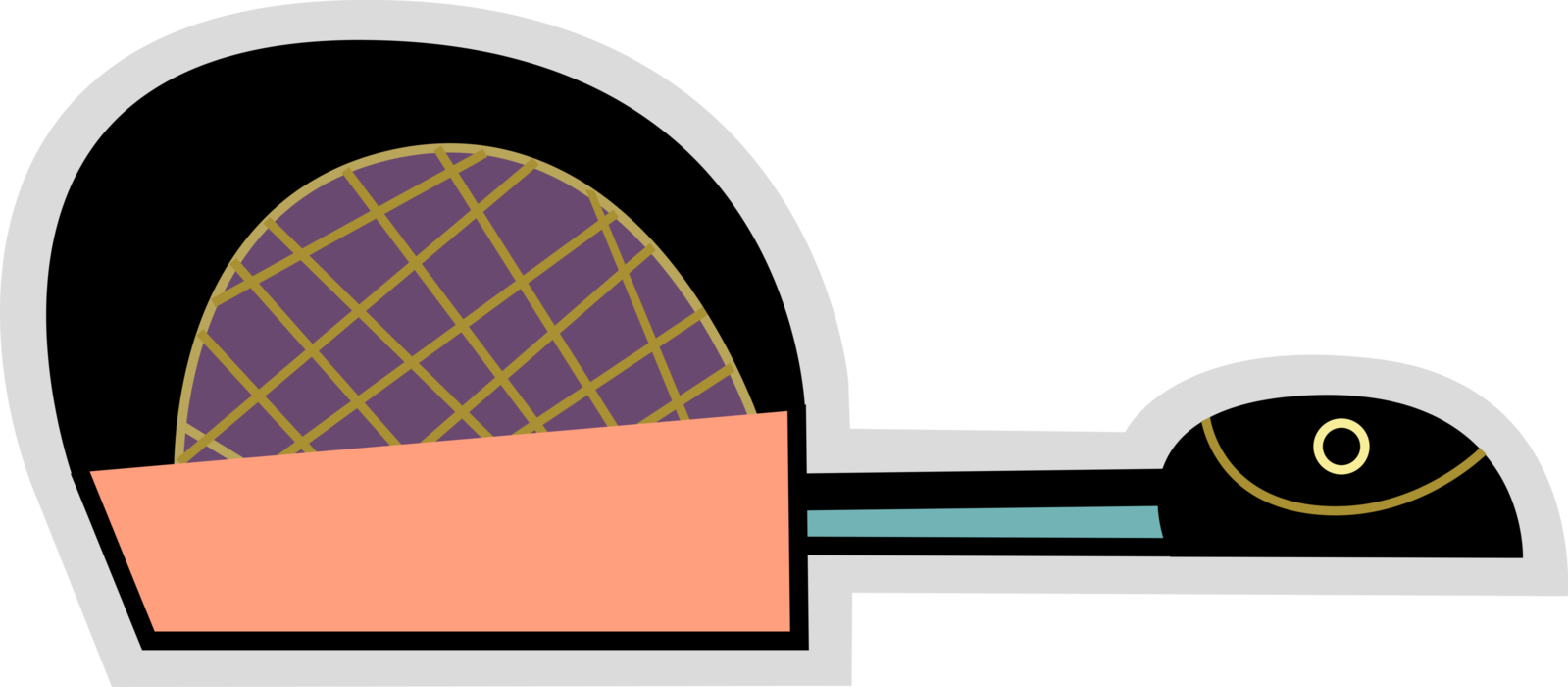 Vector Illustration Of Frying Pan, Frypan Or Skillet - Circle (1599x700)