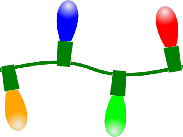 Christmas Lights Clipart - Christmas Lights (640x480)
