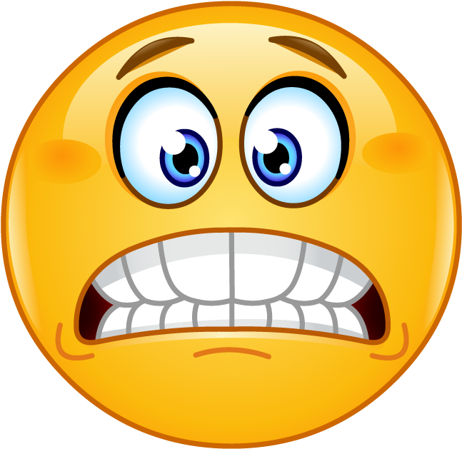 Stressed Out Emoticon - Oh No Emoji Face (664x651)