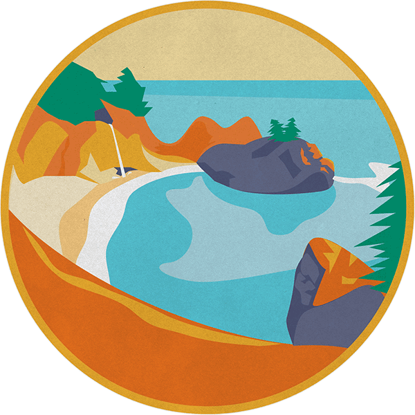 Sights On The Big Sur Road Trip - Circle (600x600)