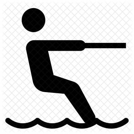 Water-skiing Icon - Water Ski Clip Art (512x512)
