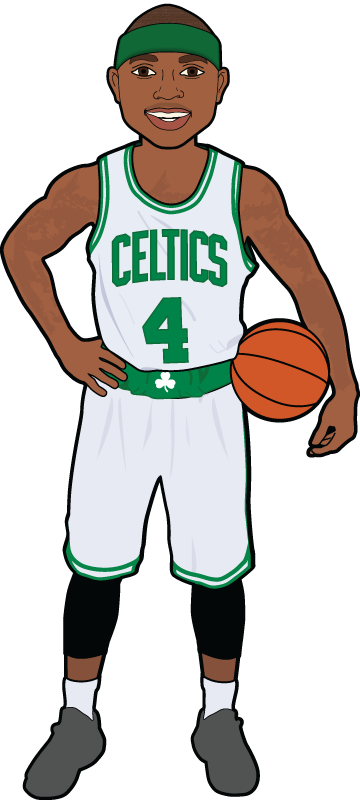 Celtic Basketball Player Clip Art - Cartoon Nba Players Png (360x800)
