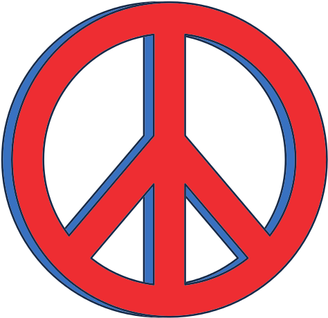Hippie Peace Love Circle Button Element Symbol - Peace Love And Adventure (550x550)