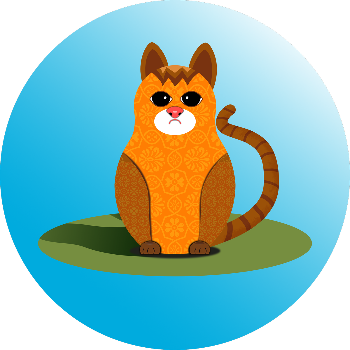 Affinity Designer Cat Matryoshka - Cartoon (1200x1200)