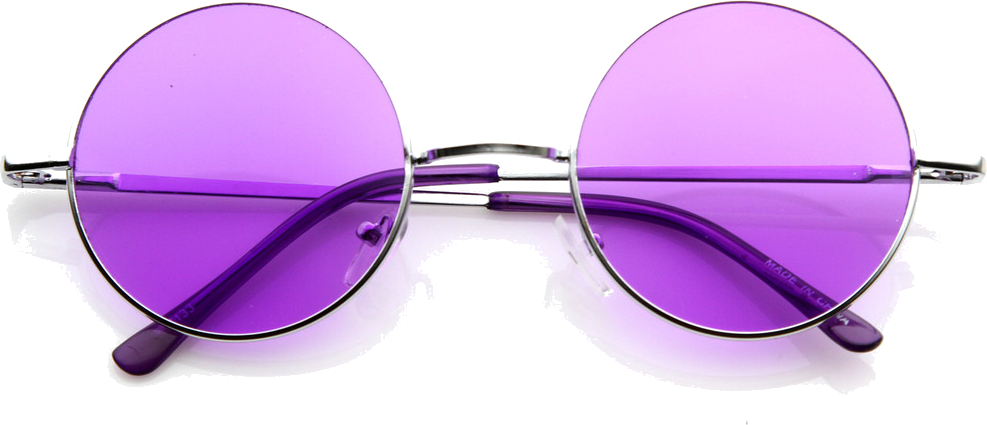 Retro Hippie Fashion Metal Lennon Round Sunglasses - Retro Hippie Metal Lennon Round Color Lens Sunglasses (987x425)