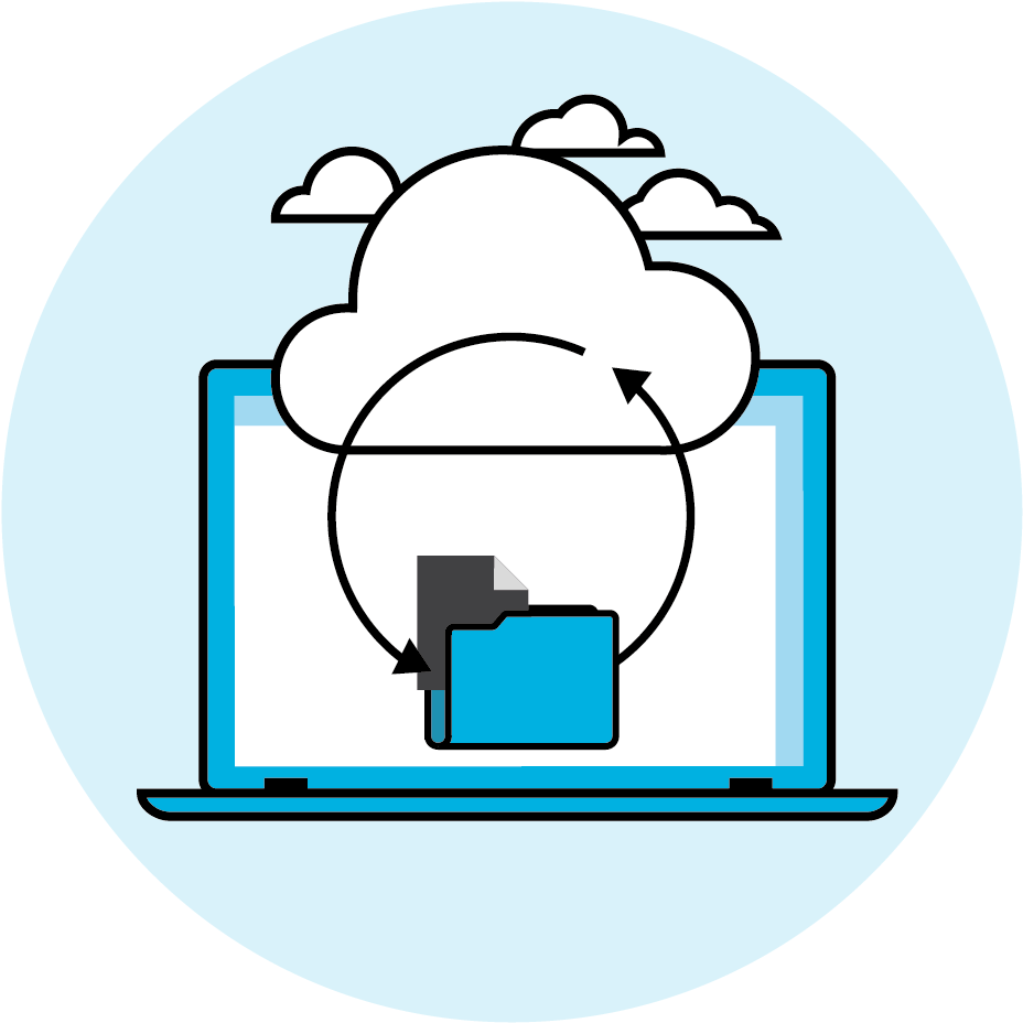 Back Up Storage & Management Keep Your Digital Records - Illustration (1311x1311)