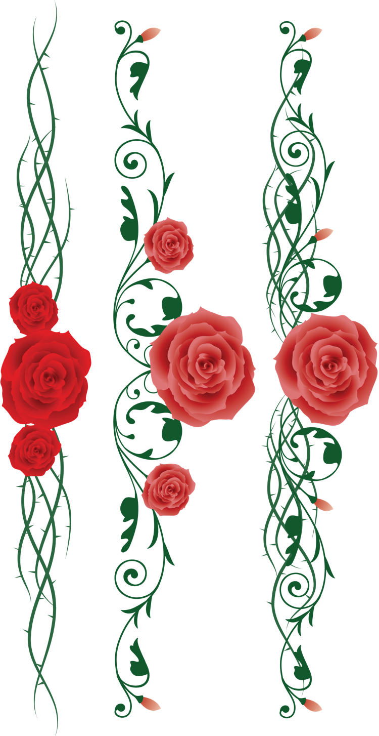 Rose Cut Flowers Tattoo Floral Design - Design (750x1454)