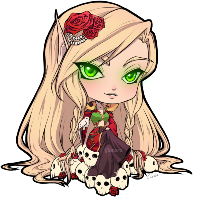 Blood Elf Chibi By Gianara - Elf Chibi (896x891)