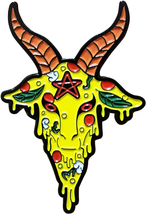 Pizza Baphomet Pin - Pizza Baphomet (1024x1024)