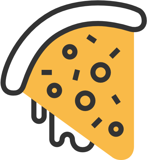 Pizza Slice Free Icon - Pizza Icon Transparent Background (512x512)