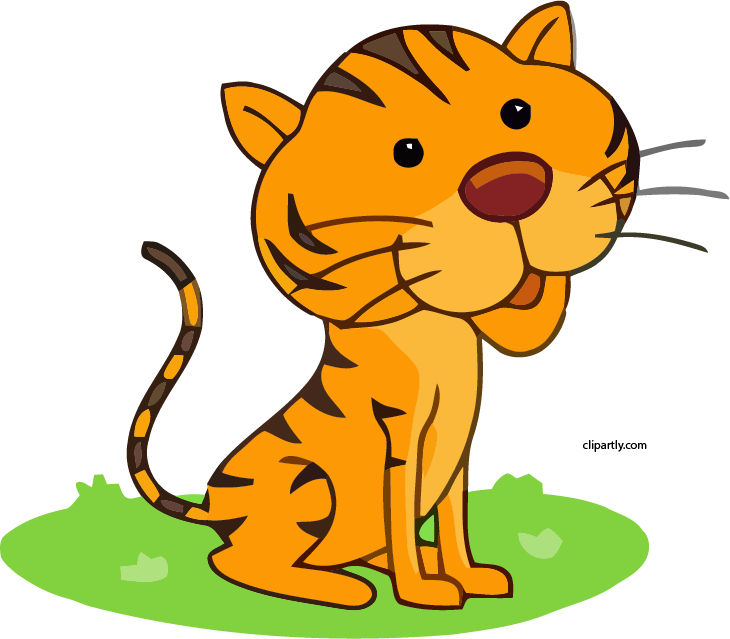New Tiger Sitting With Paws Tail Clipart - Leo El Capullo Tardio: Spanish Edition Of "leo The (730x639)