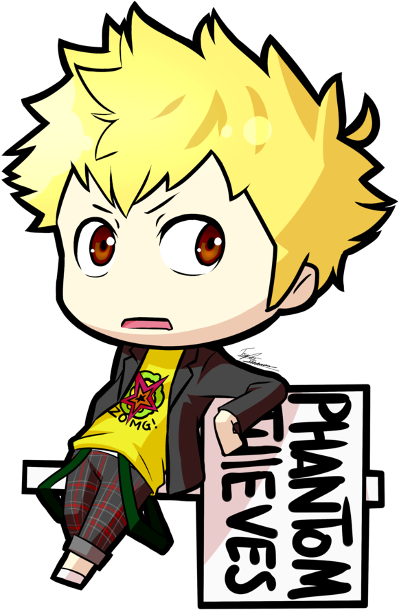 Ryuji Sakamoto Persona 5 By Mangaxai - Persona 5 Ryuji Chibi - (894x894 ...