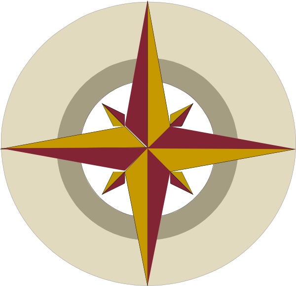 Compass Rose Clip Art Public Domain Download - Clip Art (600x578)