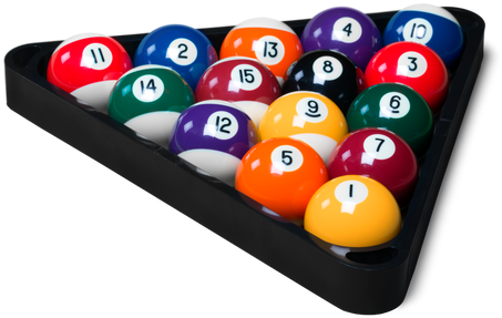 Billiard Balls Isolated - Billiard Ball (550x366)