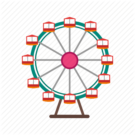 Christmas - Ferris Wheel Clipart (512x512)