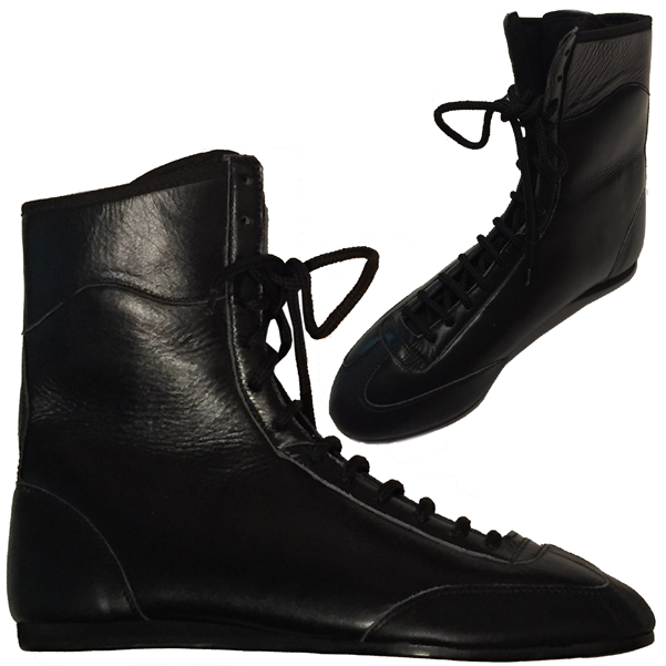 Athlete-x Boxing Boots Leather Black - Black Leather Boxing Boots (800x800)