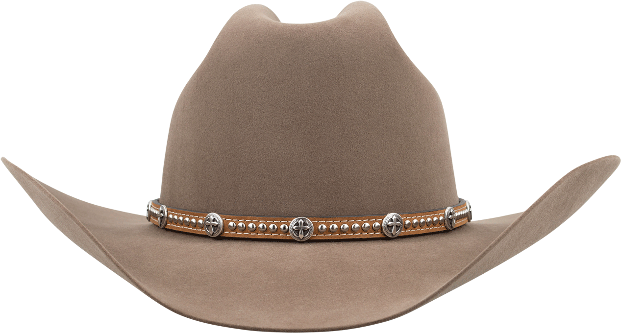 Cross Concho Studded Leather Hat Band - Hat (1280x894)