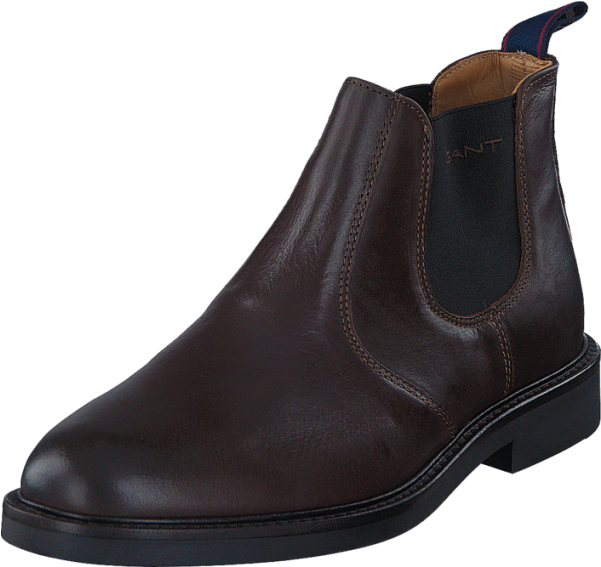 Gant Spencer G46 Dark Brown Leather Boots Brown Men - Boot (600x600)