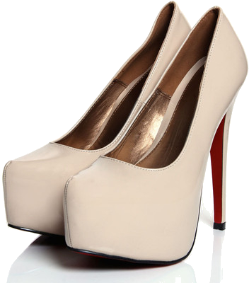 Platformy Nude - Basic Pump (352x400)