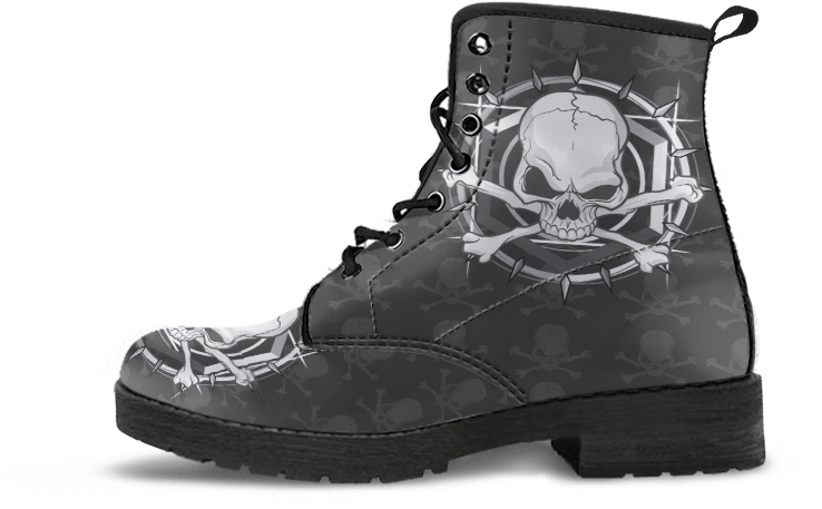 Skull Obsession Sharpenned Skull Leather Boots - Tats The Tree Of Life Boots - Men (858x804)