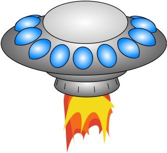 Starting From This Image, I Saved Eight Copies, One - Flying Saucer Sprite Sheet (394x330)