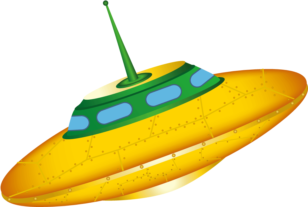 Spacecraft Flying Saucer Extraterrestrial Life Cartoon - Unidentified Flying Object (1134x1134)