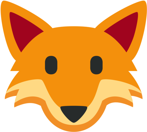 Twitter - Fuchs Emoji Transparent (512x512)