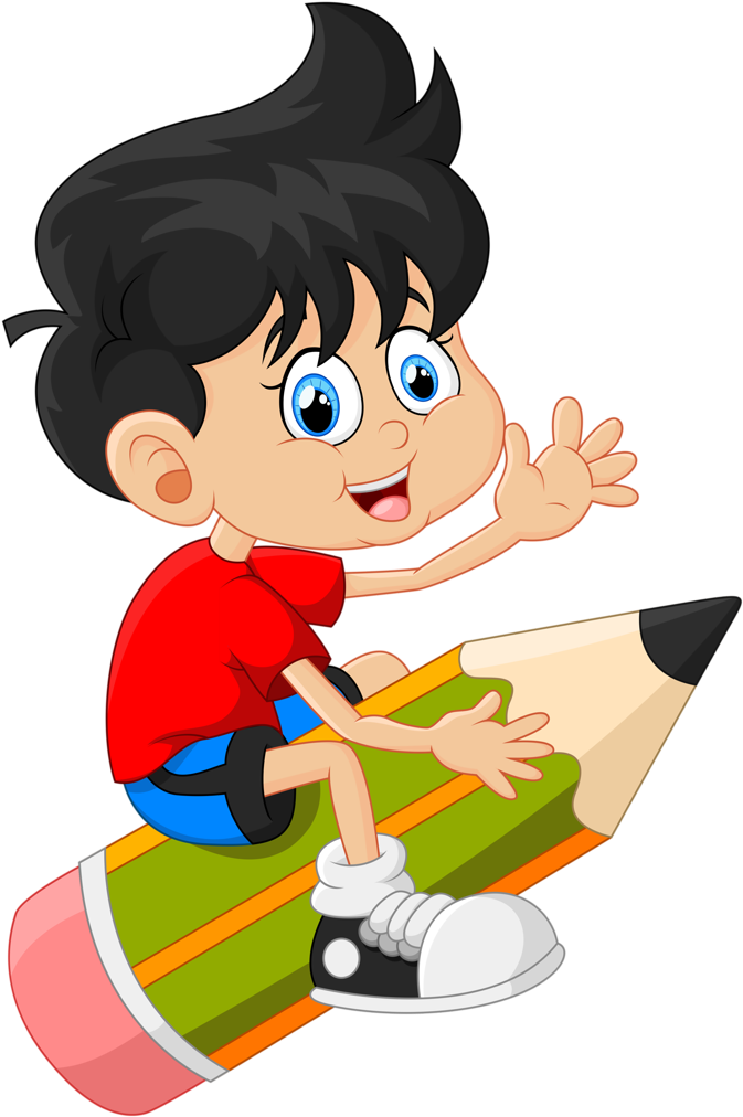 Vector Clipart - Cartoon Characters For Preschool (737x1024)