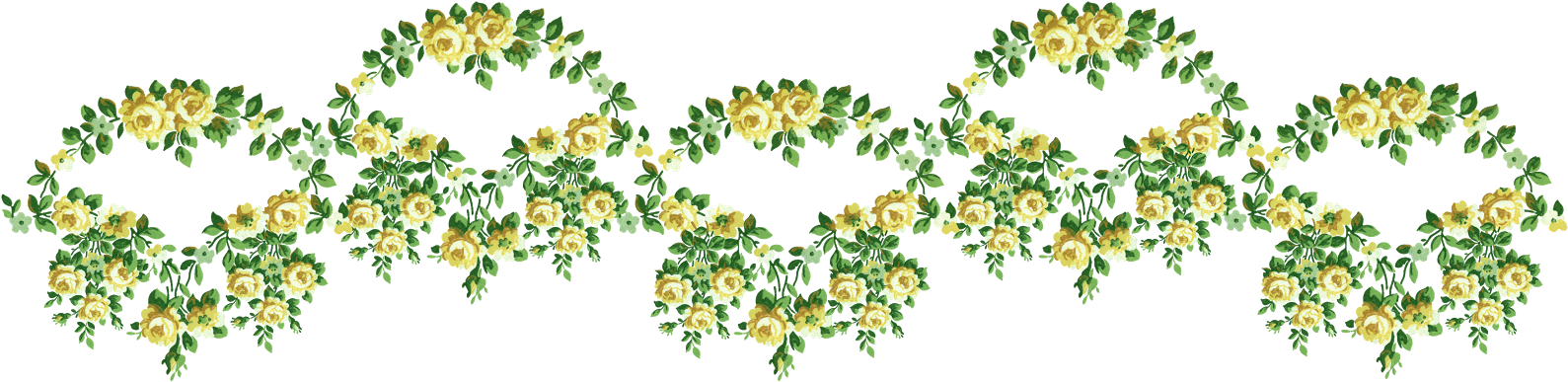 Artist Paper Flowers Borders Png - Portable Network Graphics (1600x400)