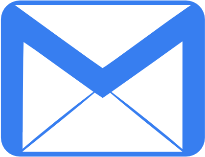 Email Icons Blue Square - Gmail Sign Png (512x512)